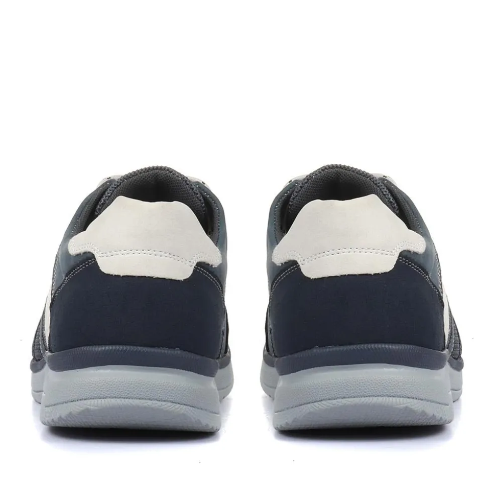 Colour Contrast Trainers - Navy