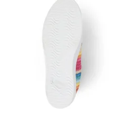 Colourful Lace-Up Trainers - White Multi