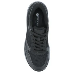 Comfortable Lace-Up Trainers - Black