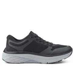 Comfortable Lace-Up Trainers - Black