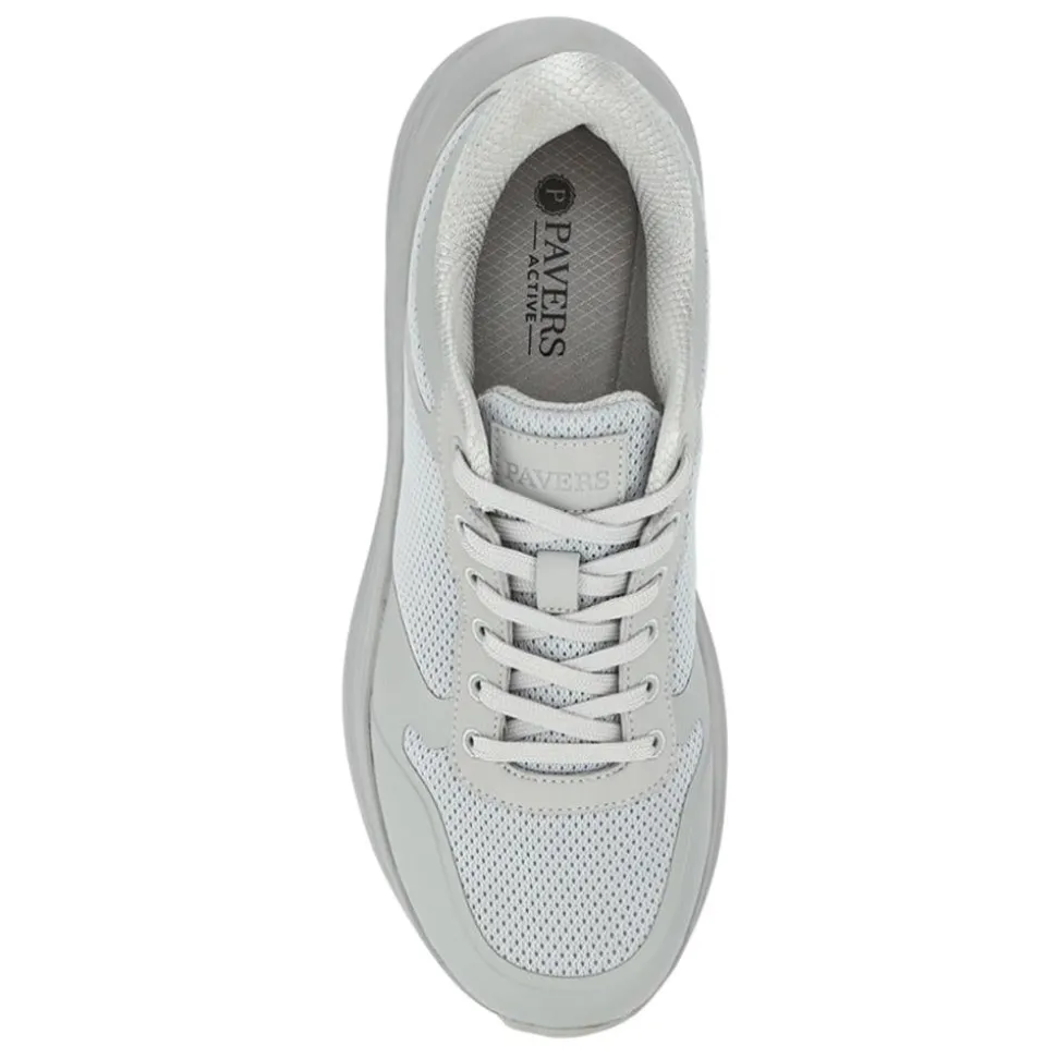 Comfortable Lace-Up Trainers - Grey