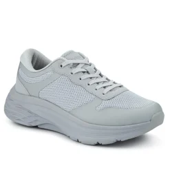 Comfortable Lace-Up Trainers - Grey