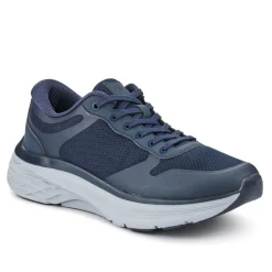 Comfortable Lace-Up Trainers - Navy
