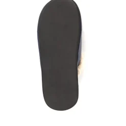 Comfortable Leather Slippers - Navy