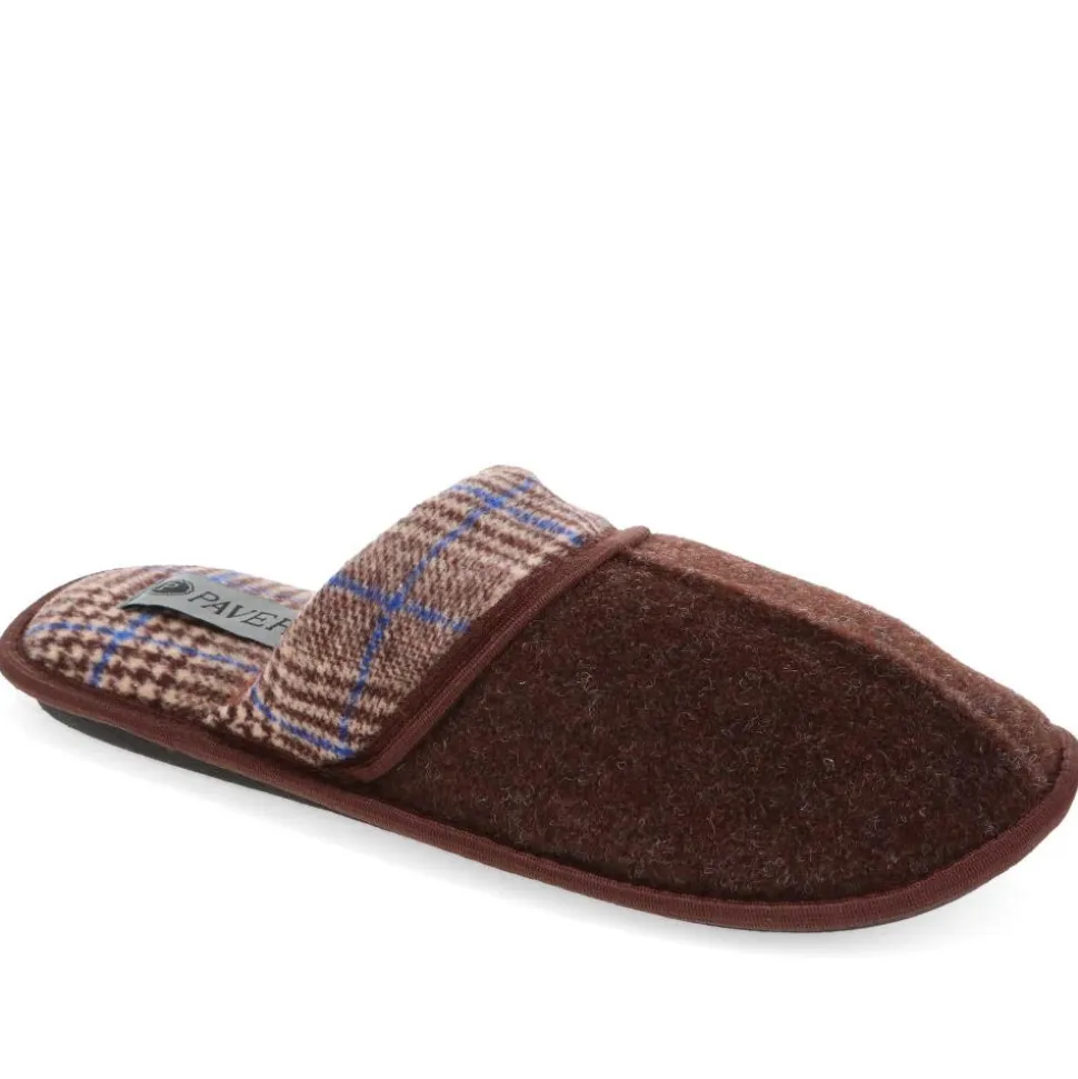 Comfortable Mule Slippers - Brown