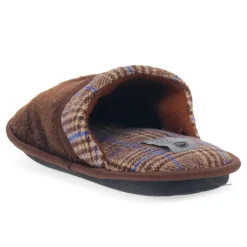Comfortable Mule Slippers - Brown