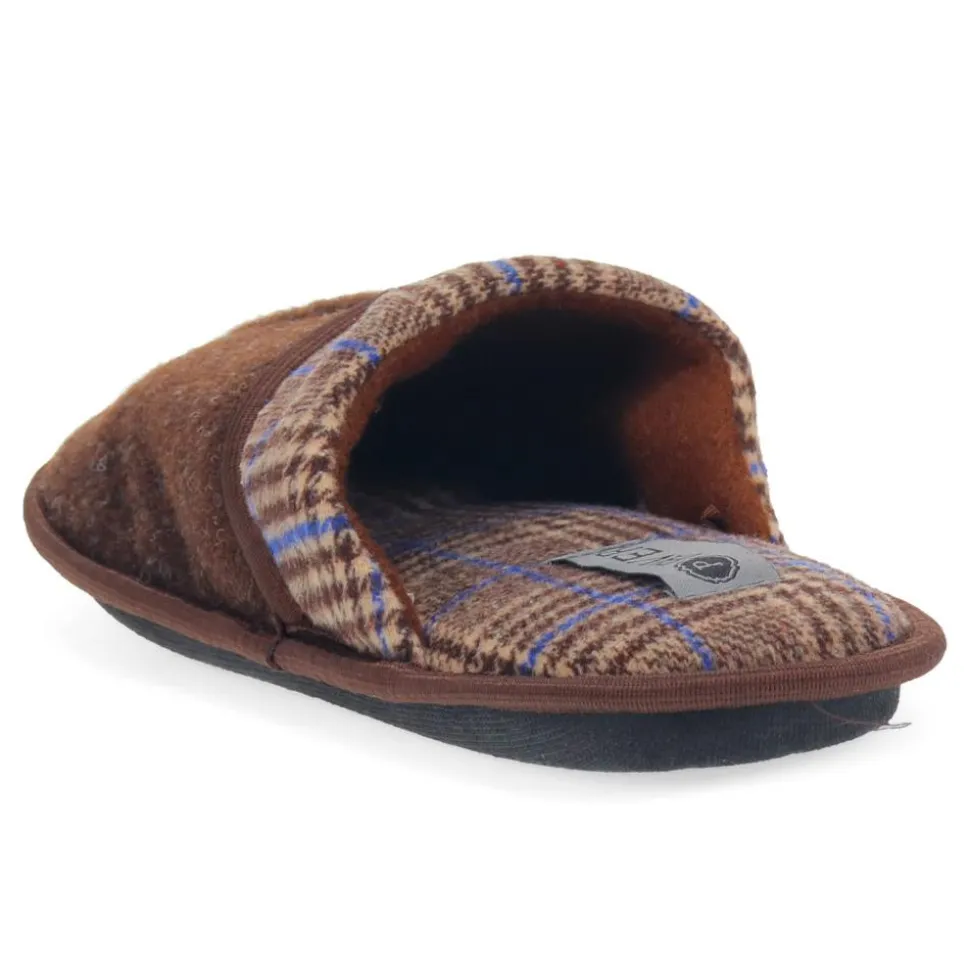 Comfortable Mule Slippers - Brown