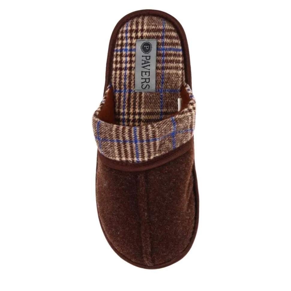 Comfortable Mule Slippers - Brown