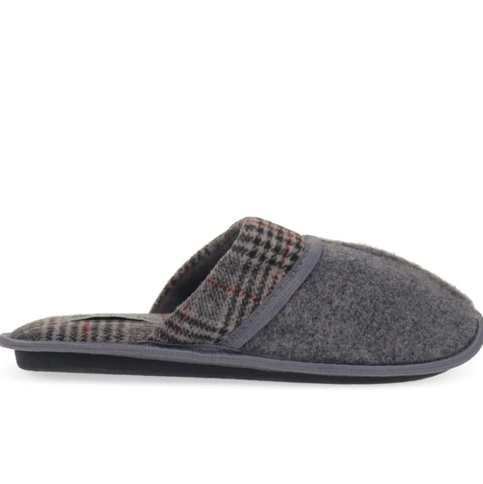 Comfortable Mule Slippers - Grey