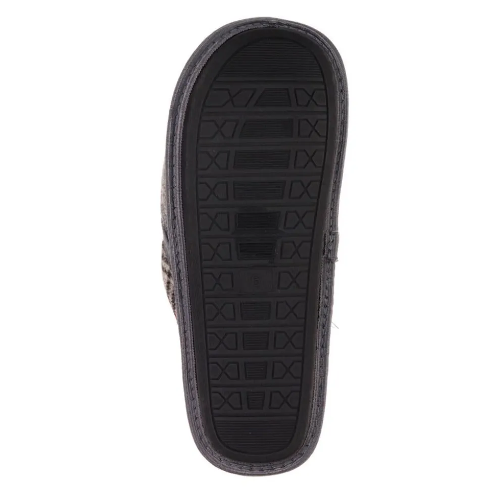 Comfortable Mule Slippers - Grey