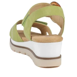 Comfortable Wedge Heel Sandals - Lime