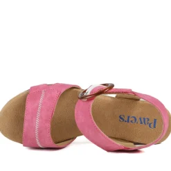Comfortable Wedge Heel Sandals - Pink