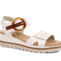 Comfortable Wedge Heel Sandals - White