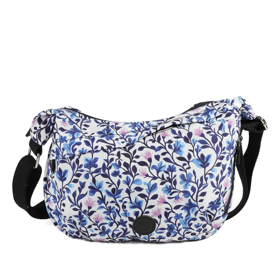 Comfort Cross Body Bag - White Floral