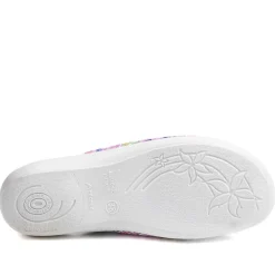 Comfort Slip On Mule Slippers - Purple Multi