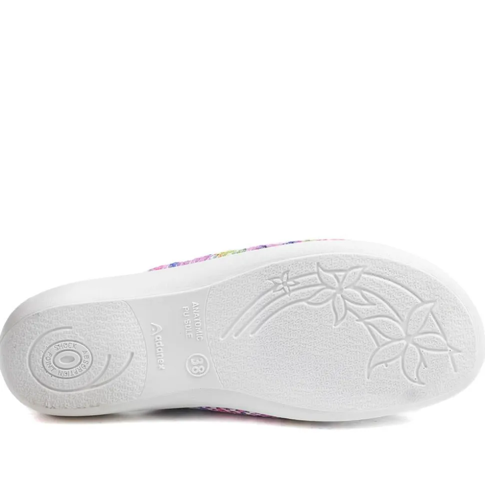 Comfort Slip On Mule Slippers - Purple Multi