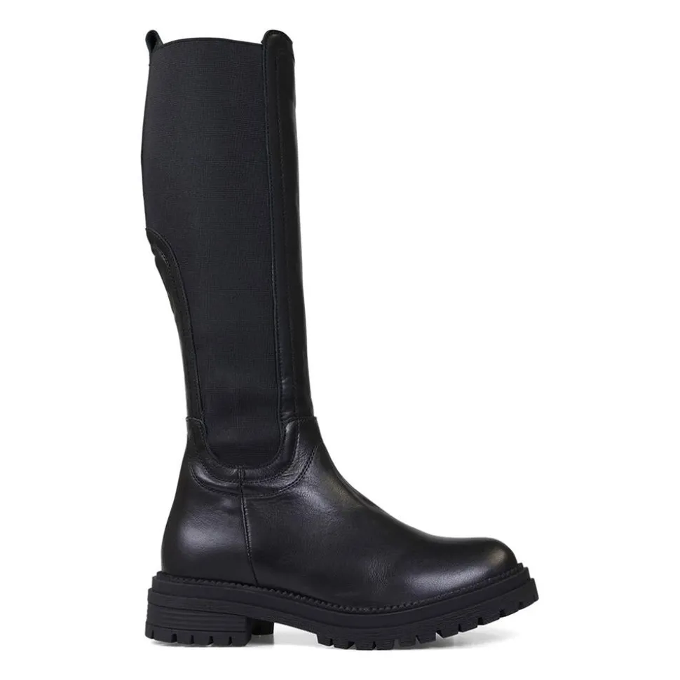 Contemporary Comfort Boots E Fit - Black Leather