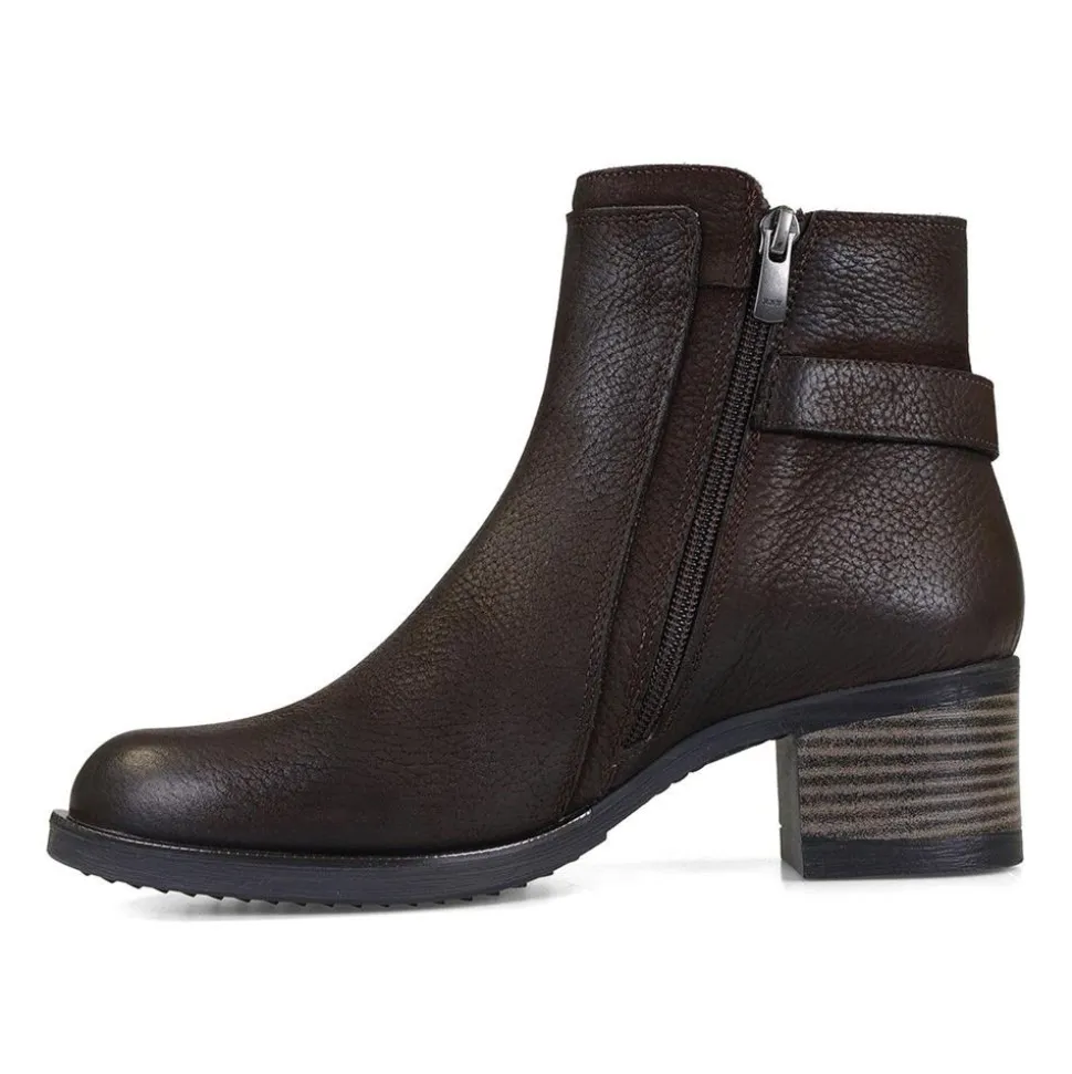 Contemporary Comfort Boots E Fit - Dark Brown Tumbled Nubuck