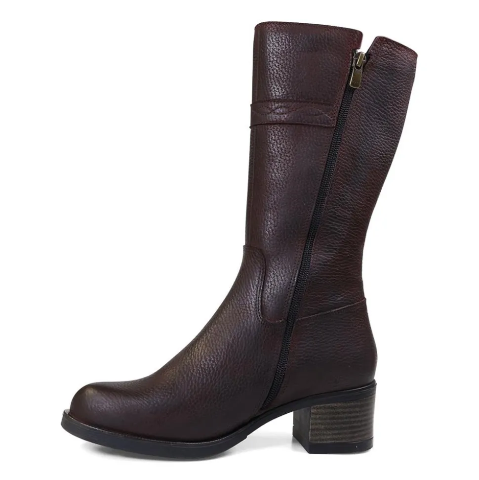 Contemporary Comfort Boots E Fit - Dark Brown Tumbled Nubuck