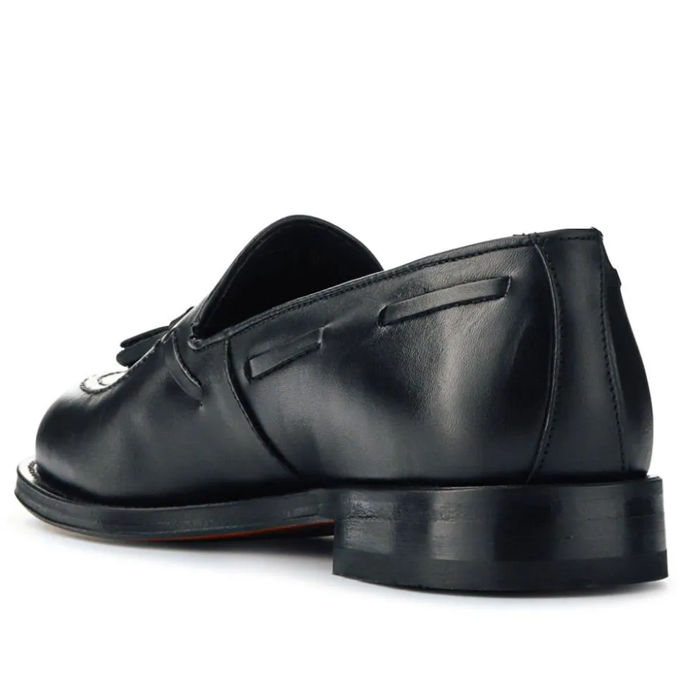 Corsino Smart Leather Loafers - Black