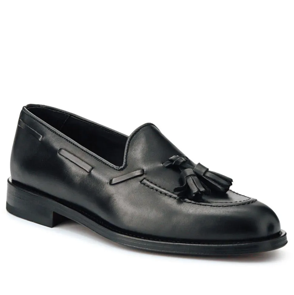 Corsino Smart Leather Loafers - Black