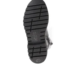 Cottage Patent Combat Boots - Black Patent