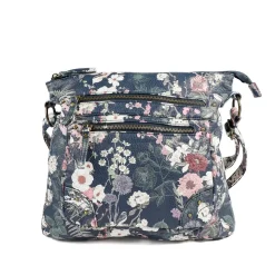 Cross-Body Bag - Navy Print