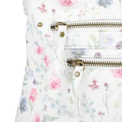 Cross-Body Bag - White Print