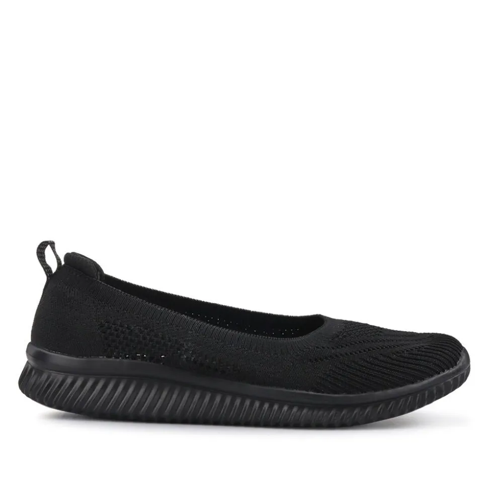 Cushioned Breathable Pumps - Black