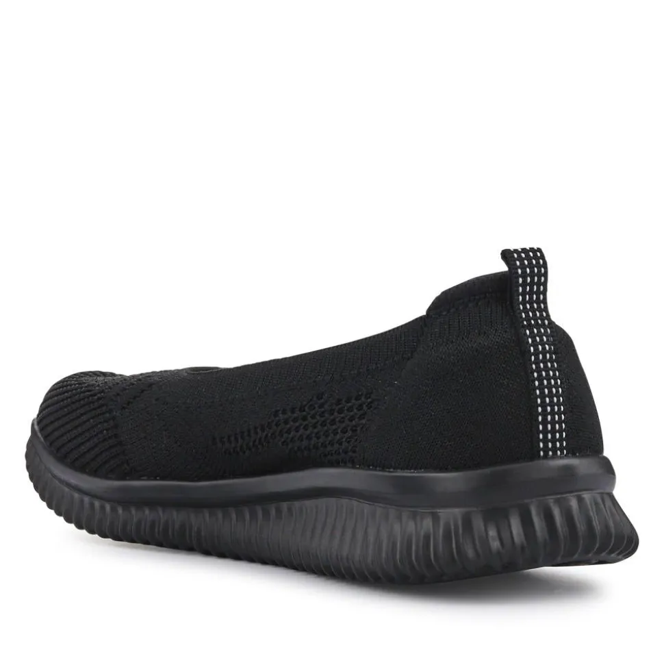 Cushioned Breathable Pumps - Black
