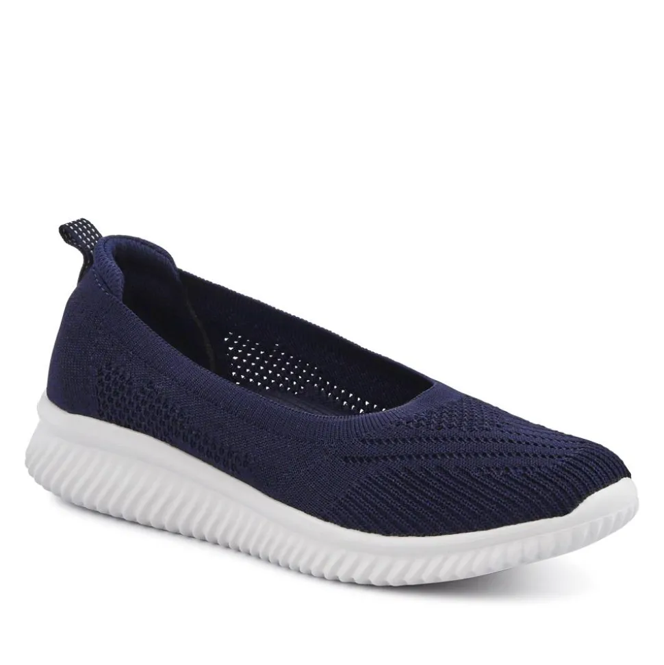 Cushioned Breathable Pumps - Navy