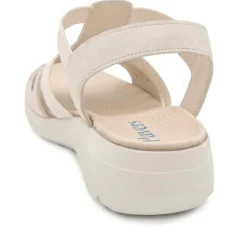 Cushioned Comfort Fit Sandals - Beige