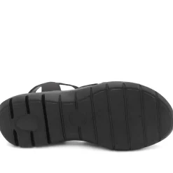 Cushioned Comfort Fit Sandals - Black