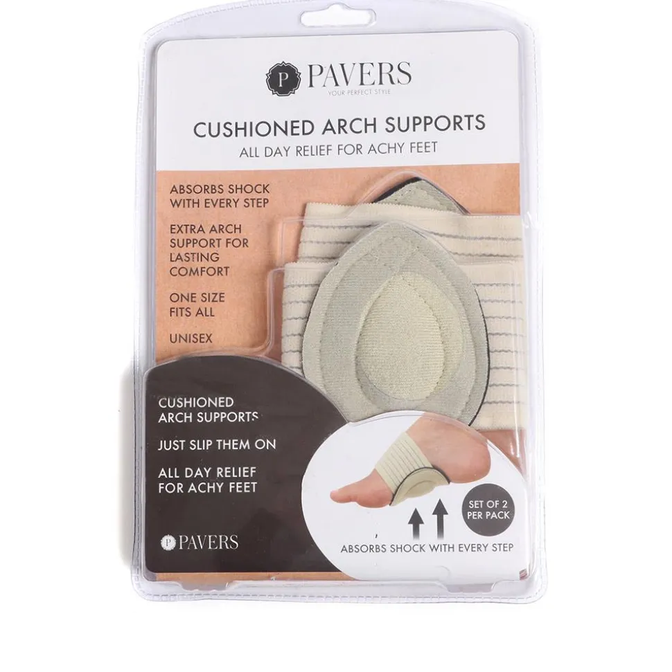 Cushioned Foot Arch Supports - Nude