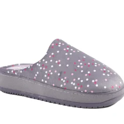Cushioned Memory Foam Mule Slippers - Lilac Multi