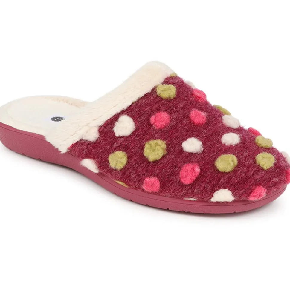 Cushioned Mule Slippers - Pink Multi