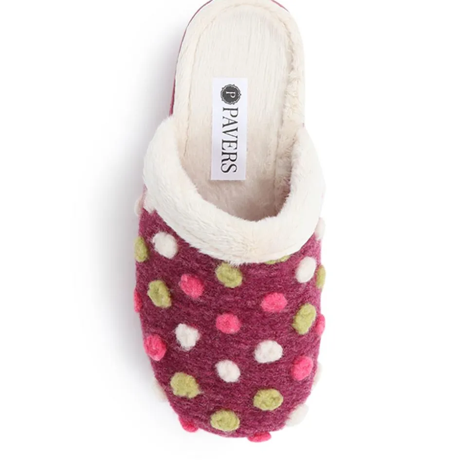 Cushioned Mule Slippers - Pink Multi