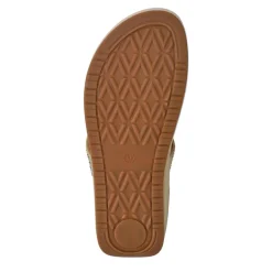Cushioned Toe Post Sandals - Beige