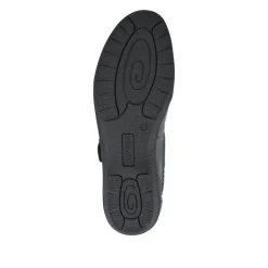 Cushioned Touch-Fastening Mary Janes - Black Multi