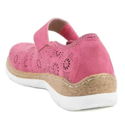 Cushioned Touch Fasten Mary Janes - Fuschia