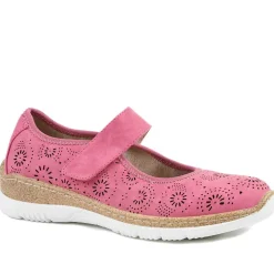 Cushioned Touch Fasten Mary Janes - Fuschia