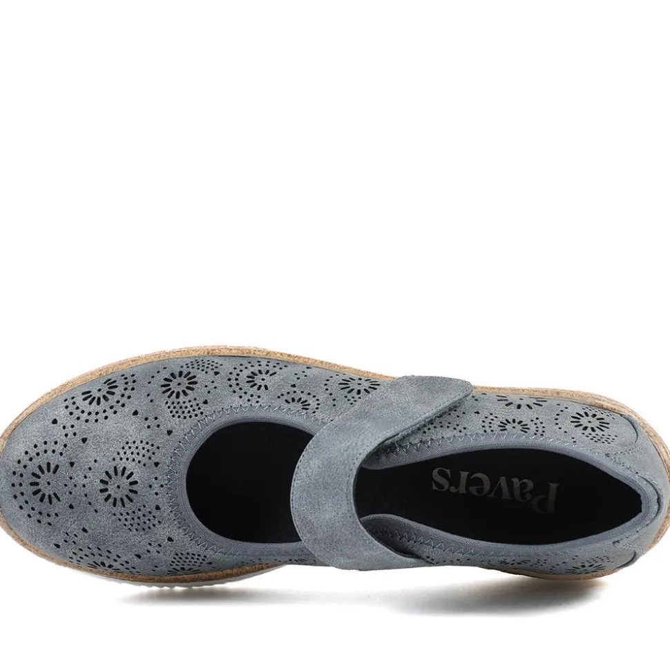 Cushioned Touch Fasten Mary Janes - Navy