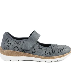 Cushioned Touch Fasten Mary Janes - Navy