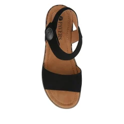 Cushioned Touch-Fasten Sandals - Black Leopard