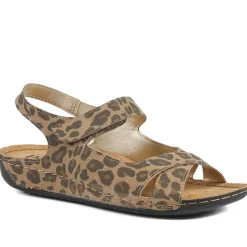 Cushioned Touch-Fasten Sandals - Leopard