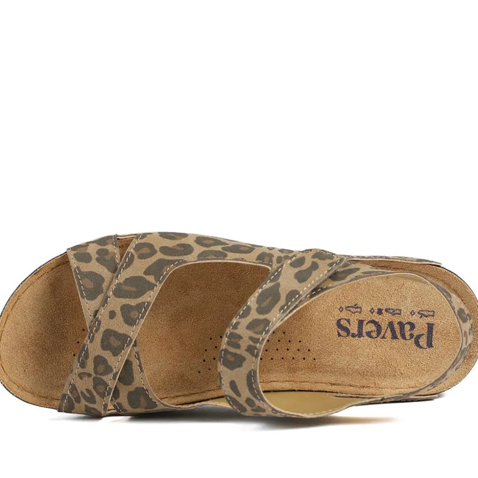 Cushioned Touch-Fasten Sandals - Leopard