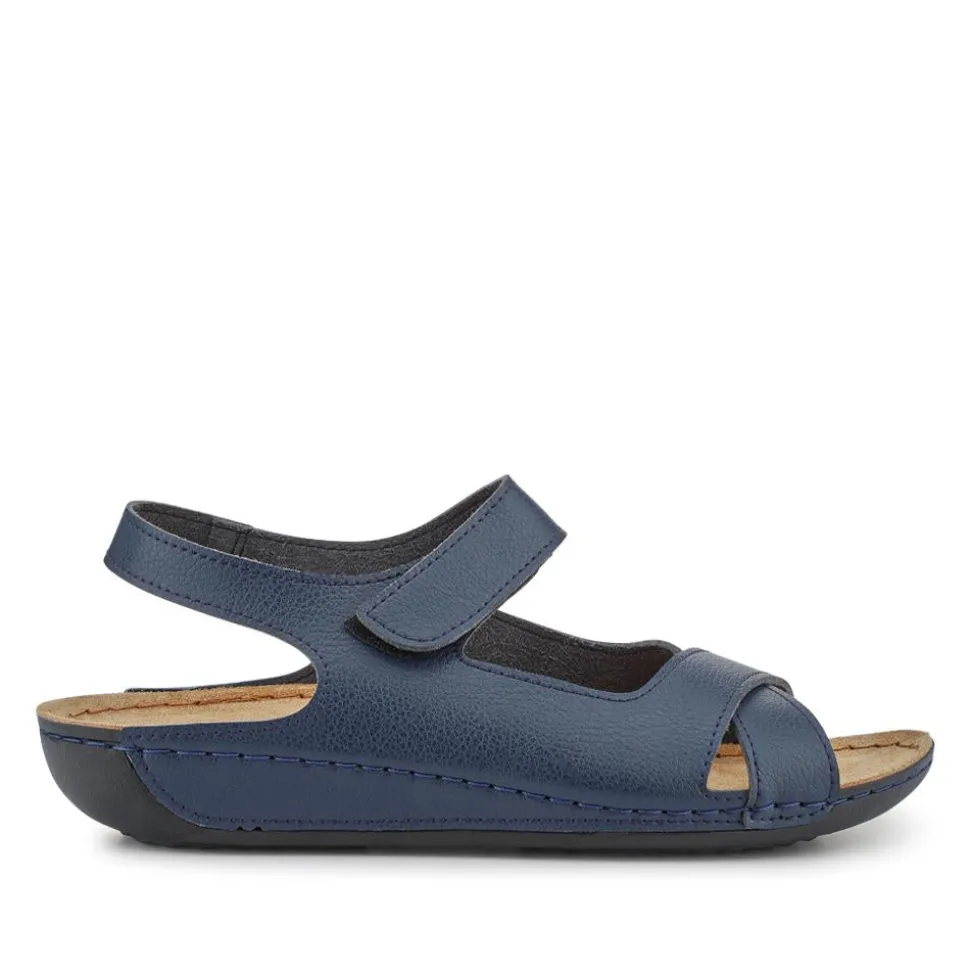 Cushioned Touch-Fasten Sandals - Navy