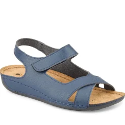 Cushioned Touch-Fasten Sandals - Navy