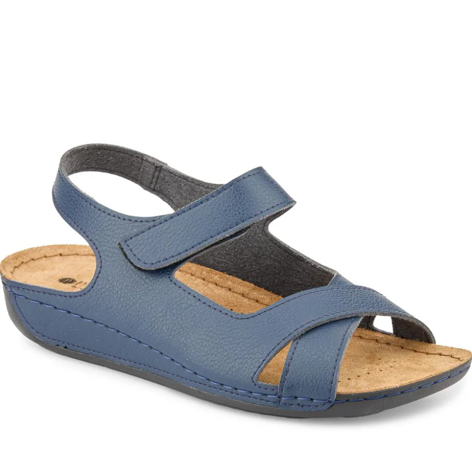 Cushioned Touch-Fasten Sandals - Navy