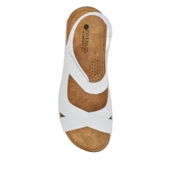 Cushioned Touch-Fasten Sandals - White